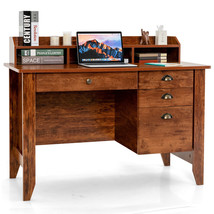 Computer Desk PC Laptop Writing Table Workstation Student Study Furniture Rustic - £359.84 GBP