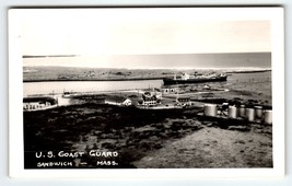 Ship Boat Postcard US Coast Guard Sandwich Massachusetts Real Photo RPPC... - $18.90