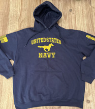 U.S. Navy USN Mustang LDO CWO Sursum Ab Ordine hoodie MEN XL - £58.99 GBP