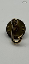 Little Gold Tone Fish Hook Lapel Pin Hat Vest See Photos Vintage - $9.49