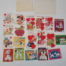 NOB Vintage 1980s-90&#39;s Grand Award &amp; 101 Dalmatians Sticker Valentines Cards - £15.56 GBP