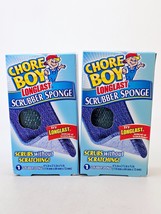 Chore Boy Longlast Scrubber Sponge Double Sided Assorted Colors Lot of 2 - $18.95
