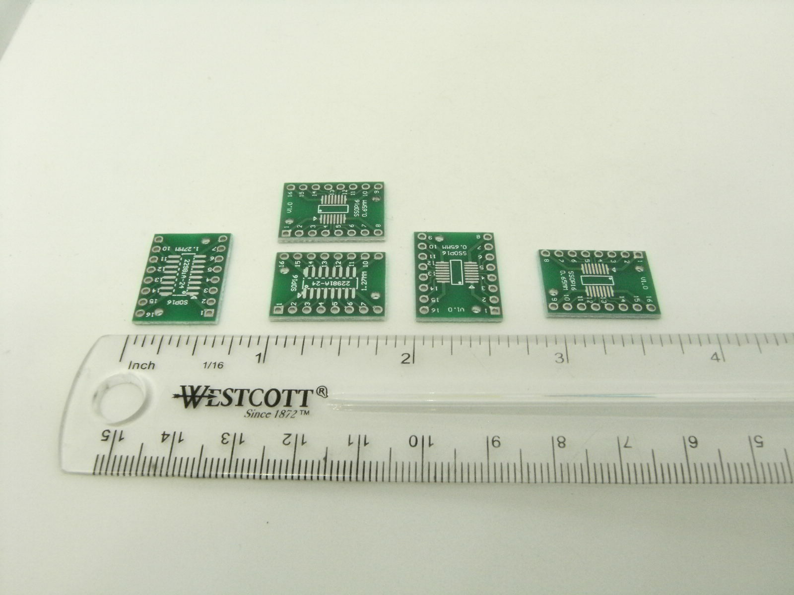 5x SOP16 DIP16 16 Holes IC Chip PCB Electronic Prototype Board Adapter Converter Item image 2