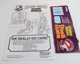 The Real Ghostbusters 1988 Wicked Wheelie Haunted Vehicle Toy Instructions - £11.18 GBP