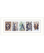 Beach 4 White Framed Print Wall Art - €78,75 EUR