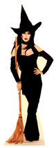Elvira Broom Witch  Halloween Lifesize Standup Standee Cardboard Mistress   Prop - £39.61 GBP