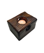 Shou sugi ban tea light candle holder  - $25.00