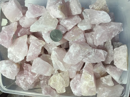 Wholesale 1lb+ Natural Rose Quartz Stones - £6.32 GBP