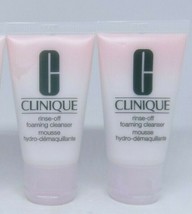 2 x Clinique Rinse-Off Foaming Cleanser - 1 oz/30 ml each - ORIGINAL FOR... - £8.52 GBP