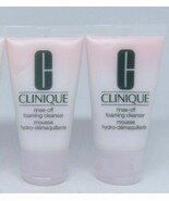 2 x Clinique Rinse-Off Foaming Cleanser - 1 oz/30 ml each - ORIGINAL FOR... - £8.59 GBP