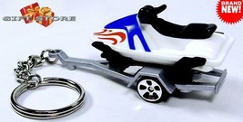  Great Gift Keychain Jet Ski Sea Doo Watercraft Jetski Boat &amp; Trailer Hauler - £46.39 GBP