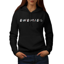Wellcoda Buddies or Enemies Womens Hoodie, Series Casual Hooded Sweatshirt - £28.77 GBP