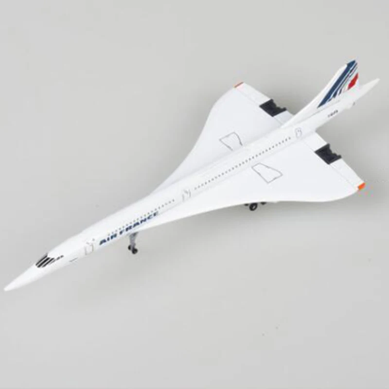 Play 14CM 1:400 Concorde Air France 1976-2003 Airline Model Alloy Collectible Di - £29.48 GBP