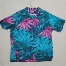 Hilo Hattie Hawaiian Shirt Mens 2XL Vintage 1980s Short Sleeve Tropical  - £34.35 GBP