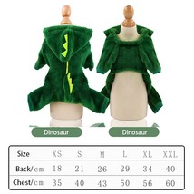 T clothes coral fleece warm dog costume cute dinosaur tiger cow cosplay pet costume for thumb200