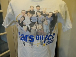 Vintage 2000 White Stars on Ice Double Sided T-Shirt Adult L  Rare Find Large - £15.41 GBP