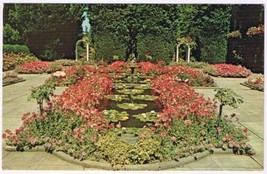 Postcard Italian Garden The Butchart Gardens Victoria British Columbia BC - £3.12 GBP