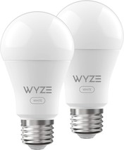 A Two-Pack Of Wyze Bulb White, 800 Lumen, 90 Cri Wifi Tunable-White A19 Smart - £23.43 GBP