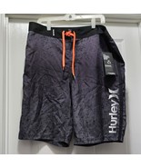New Hurley Force Core 2 Supersuede Boardshorts Gray Men&#39;s 36 - €23,66 EUR