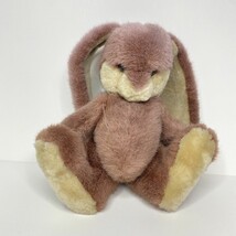 Bunny Plush Vintage Posable Floppy Ear Jointed Stuffed Animal Rabbit 10&quot; - $19.79