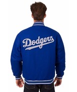 MLB Los Angeles Dodgers JH Design Wool Reversible Jacket Embroidered Pat... - £142.63 GBP
