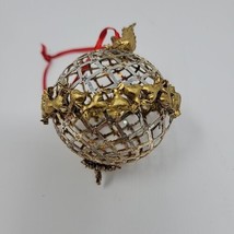 Vintage Lunt Silversmiths Silver Plate Ball Ornament 12 Days Christmas 1st CH566 - £22.23 GBP