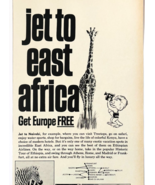 1969 Ethiopian Airlines Advertisement East Africa Boeing Jets Vintage DW... - $363.77 MXN