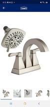 allen + roth Centerset Bath Faucet &amp; 6 Function Fixed Showerhead pop up drain - £51.25 GBP