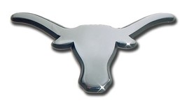 University Of Texas Longhorns Chrome Emblem Adhesive Medallion - £32.06 GBP
