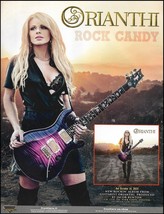 Orianthi Signature PRS Floral guitar Rock Candy album ad print - £3.36 GBP