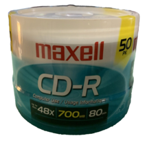 Maxell 50 Pack CD-R 48x 700MB 80min - £9.40 GBP