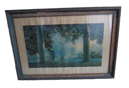 Antique 1920-30s &quot;Daybreak&quot; Maxfield  Parrish the house of art Nude print framed - £120.39 GBP