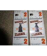 Lot of 2 Vintage 1984 Philadelphia Flyers Playoffs Game 2 Ticket Stubs - $26.34 CAD