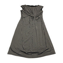 Black Label By Evan Picone Sheath Dress Girls 12 White Polka Dot Knotted Front - £26.14 GBP