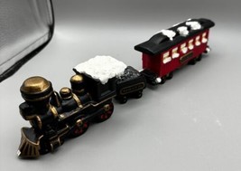 Byron Mold Train 3 Piece Set Engine Coal Shuttle Passenger Car About 12 Inches - £8.98 GBP