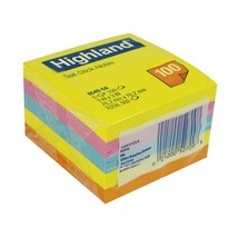 Highland Stick On Notes Assorted (73x73mm) - £18.39 GBP
