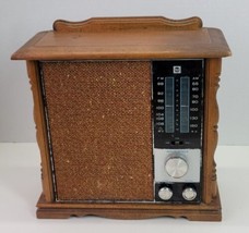 VTG Antique AM FM RCA Model RLC 47L Electric Radio Solid State Maple Woo... - $38.69