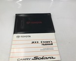 2001 Toyota Camry Solara Owners Manual Handbook with Case OEM J03B31010 - £21.49 GBP