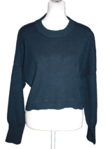 PRETTYGARDEN Women&#39;s Fall Winter Cropped Sweater Ribbed Midnight Blue Si... - $22.50