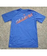 Boys Shirt Adidas Blue MLB Baseball NY Mets Climalite Short Sleeve Top-s... - £5.84 GBP