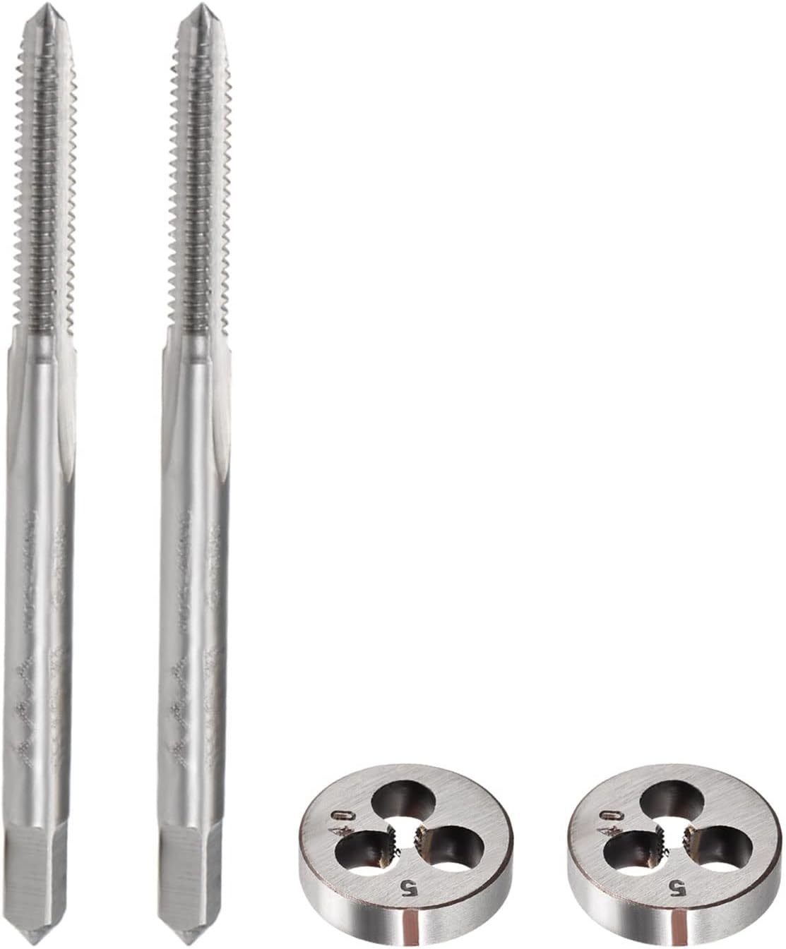Uxcell 5-40 Round Dies Machine Thread Threading Dies 0.8&quot; Od 2Pcs, Machi... - $35.98