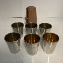 Vintage Shot Glass Set (6) Leather Case Made In Germany - £19.29 GBP