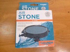 ActiveAqua Air Stone 4 Inch Round Disc Diffuser - Aerates Circulates Hyd... - £11.15 GBP