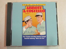 Abbott &amp; Costello Radio Classics Vol. 1 Cd Who&#39;s On First+Lou Gets A Job Vg+ Oop - £42.88 GBP