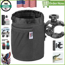 Durable Motorcycle Cup Holder with Upgraded Clamp for Maximum Stability - $58.52 CAD