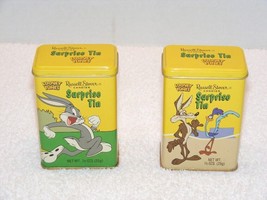 Vintage 1997 Looney Tunes Russell Stover Candies Surprize Tins Lot Of 2 Guc - £16.60 GBP