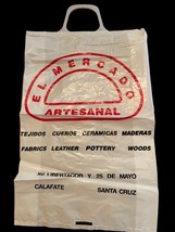 El Mercado Artesanal Store Shopping Bag Leather Pottery Fabrics Santa Cr... - $18.57