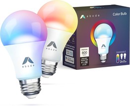 Abode Color Bulb - Smart Led Lights With Customizable Color,, 2 Pack. - £31.87 GBP