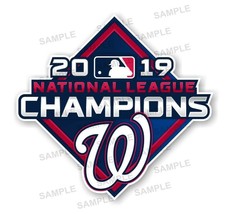 Washington Nationals 2019 National League Champions Precision Cut Decal - £2.76 GBP+