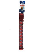 1 Pet Mate Rubber Adjustable Collar Easy Clean Large 1&quot; X 16-26&quot; Red Mosaic - $456.75 MXN